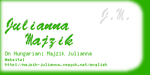 julianna majzik business card